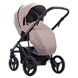 Коляска 2 в 1 Bebetto PASCAL Premium DARK 02 бежева, фото 4