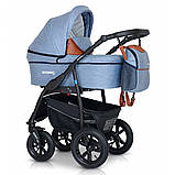 Коляска 3 в 1 Verdi Sonic Plus 11 блакитна 9023-VSP-11, фото 2