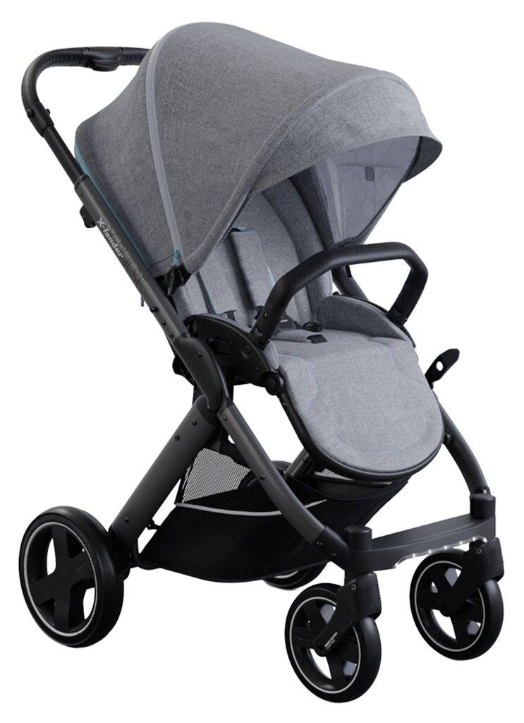 Коляска прогулянкова X-Lander X-Pulse Azure Grey сіра, фото 1