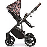Коляска 2 в 1 Roan Bloom Vintage flowers чорні квіти, фото 3