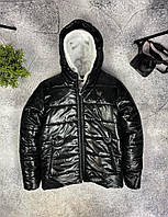 Куртка демисезонная черного цвета 7-345
