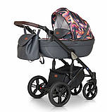 Коляска 3 в 1 Verdi Mocca 11 графіт апплікація, фото 2