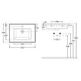 Тумба з умивальником Volle Teo 15-88-61 65 см, фото 3