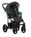 Коляска 2в1 Bebetto MAGNUM 383 бірюза (чорна рама), фото 2