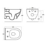 Унітаз з функцією біде Volle Oliva Rectangular 13-45-165WB, фото 2