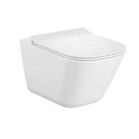 Унітаз Roca Gap Rimless Square Compacto A34H473000 з кришкою вкороченний