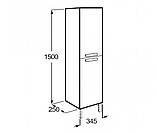 Пенал Roca Debba A856844806 білий, фото 2