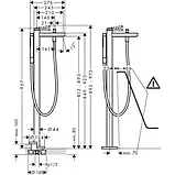 Змішувач для ванни Hansgrohe Finoris 76445700 білий матовий, фото 2