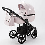 Коляска 2в1 Adamex Bibione PS-26 Tip рожева тканина шкіра, фото 2