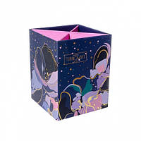 Стакан для письмового приладдя YES "Viola" картонний фольга