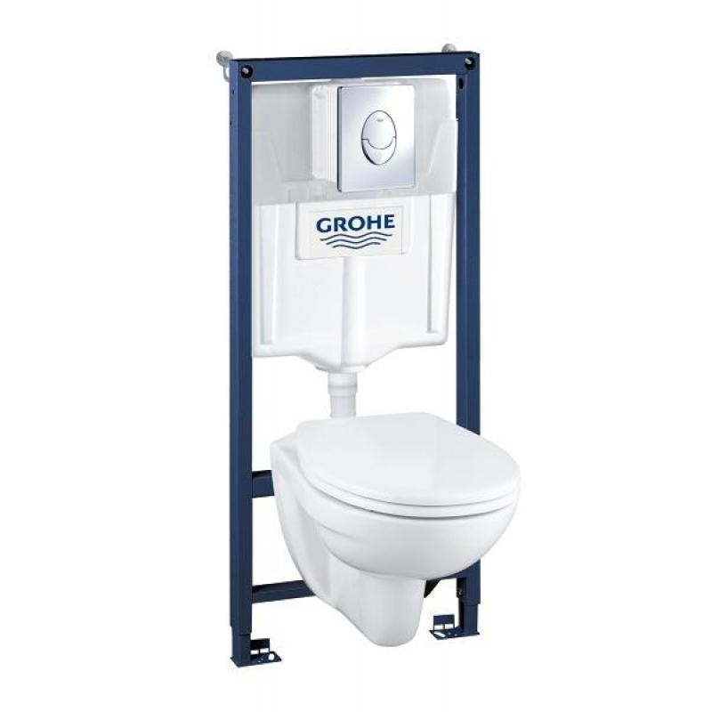 Комплект GROHE Solido Perfect 39192000 інсталяція + унітаз + сидіння Soft Close, фото 1