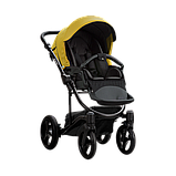 Коляска 2 в 1 Bebetto TORINO 09 жовта (чорна рама), фото 2