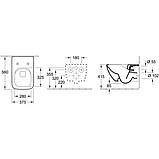 Унітаз Villeroy & Boch Venticello 4611RL01 DirectFlush з кришкою, фото 5