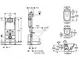 Комплект Roca Gap Rectangular A34H47C000 + Geberit 458.126.00.1 + Geberit 115.135.21.1, фото 2