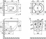 Унітаз Qtap Robin QT1333046ERMB з сидінням Slim Soft Close чорний матовий, фото 10