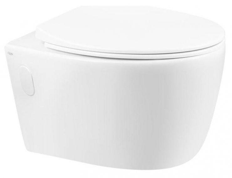 Унітаз Qtap Leo QT11331002ERW з сидінням Slim Soft Close, фото 1