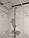 Полиця MVM на душову штангу та змішувач із фіксатором пластикова сіра, фото 7