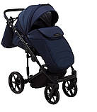 Коляска 2 в 1 Adamex Porto Light Tip TK-12 темно-синя, фото 3