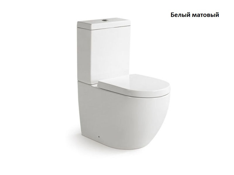 Унітаз - компакт Newarc Modern Rectangular 3822W-M білий матовий, фото 1