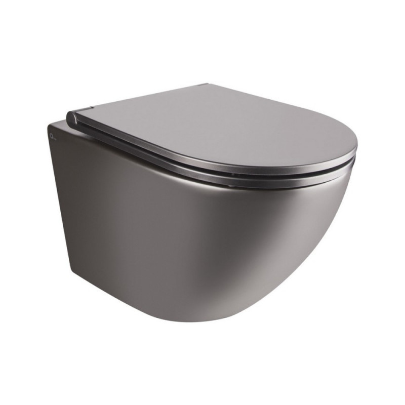 Унітаз Qtap Robin QT1333046ENRMB безободковый з сидінням Slim Soft-close