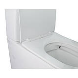 Унітаз-компакт Qtap Stork QT15222178W безободковый з сидінням Soft-close, фото 4