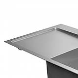 Набір 3 в 1 Qtap кухонна мийка DK6845R 3.0/1.2 мм Satin + сушарка + дозатор для мийного засобу, фото 7