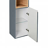 Пенал підвісний Qtap Robin QT1376PP1652RGWO 350х1650х316 Graphite/Whitish oak, фото 3