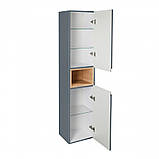 Пенал підвісний Qtap Robin QT1376PP1652RGWO 350х1650х316 Graphite/Whitish oak, фото 7