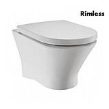 Унітаз Roca Nexo Clean Rim A34H64L000 з кришкою soft-close, фото 6