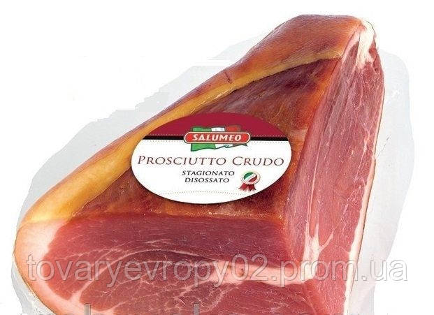 Прошутто Крудо Prosciutto Crudo Salumeo сыровяленая ветчина кусочки по 0,900 - 1,300 кг. - фото 3 - id-p302856641