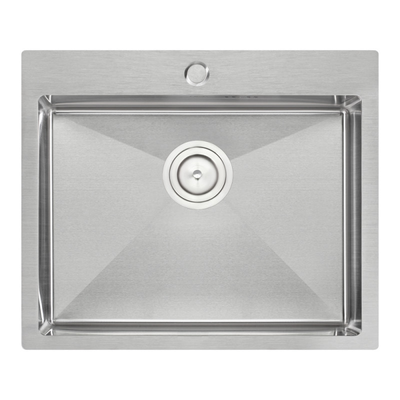 Кухонна мийка Qtap D6050 QTD605010 Satin 2.7/1.0 мм, фото 1