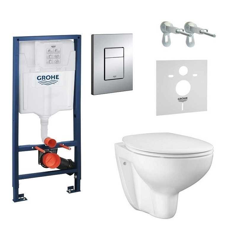 Комплект інсталяційної системи із підвісним унітазом Grohe Bau Ceramic 39586000