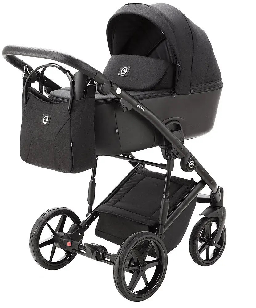 Коляска 2 в 1 Adamex Mobi Air Thermo Lux PS-37 чорна