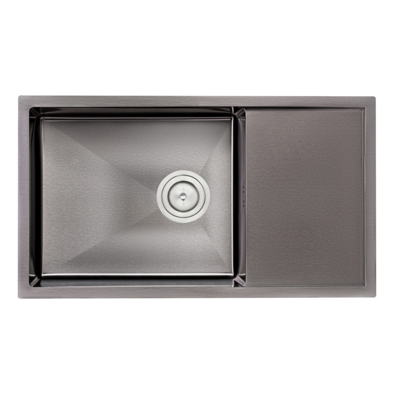 Кухонна мийка Qtap D7844BL QTD7844BLPVD12 Black 3.0/1.2 мм