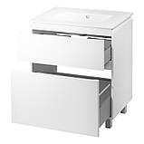 Підлогова Тумба з умивальником Qtap Albatross QT0171TN700D3070CW 71 см, фото 3