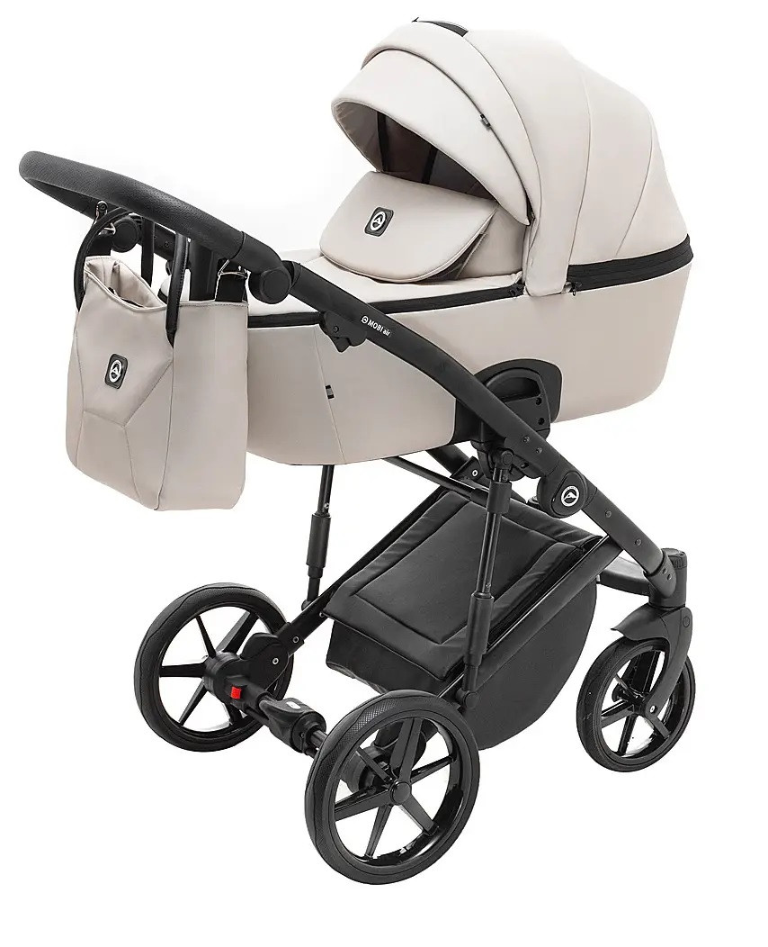 Коляска 2 в 1 Adamex Mobi Air Thermo ECO SA-7 бежева шкіра