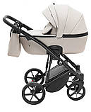 Коляска 2 в 1 Adamex Mobi Air Thermo ECO SA-7 бежева шкіра, фото 4