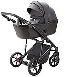 Коляска 2 в 1 Adamex Mobi Air Thermo ECO кожа PS-112 сіра, фото 4