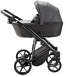 Коляска 2 в 1 Adamex Mobi Air Thermo ECO кожа PS-112 сіра, фото 5