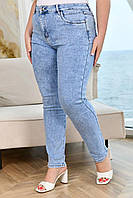 Джинси жіночі великого розміру Колір блакитний Тканина джинс стрейч розміри 54,56,58,60,62