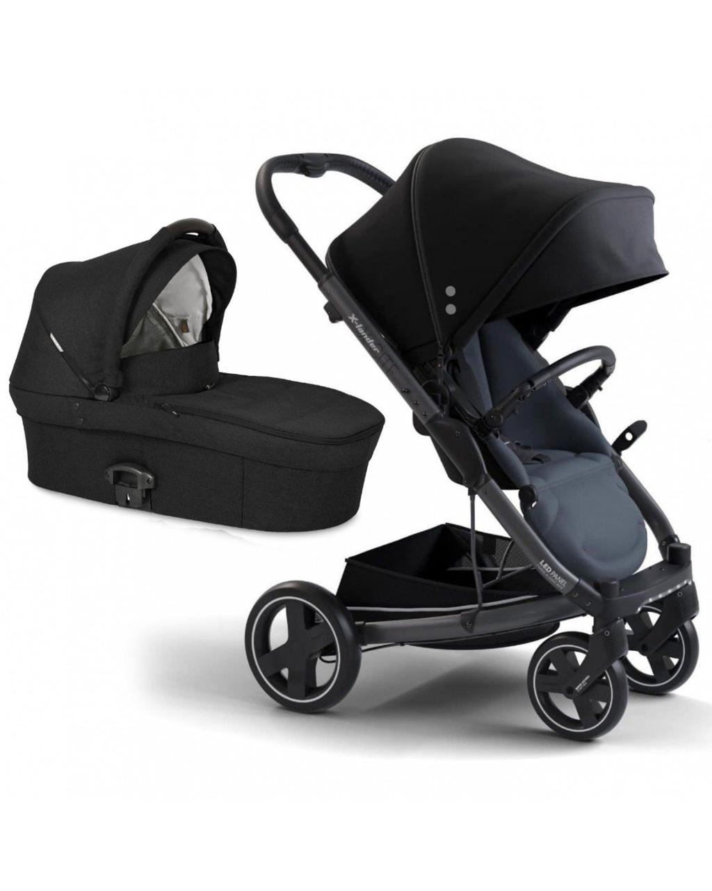 Коляска 2 в 1 X-Lander X-Cite Astral Black чорна, фото 1