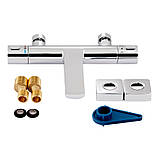 Змішувач для ванни термостатичний Qtap Votice 30T105GC, фото 7