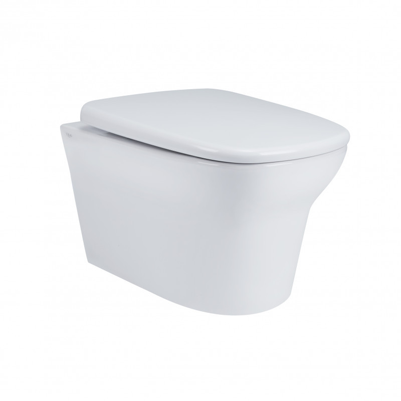 Унітаз Qtap Gemini QT25332614EW безобідковий із сидінням Soft-close, фото 1