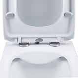 Унітаз Qtap Gemini QT25332614EW безобідковий із сидінням Soft-close, фото 5