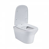 Унітаз Qtap Gemini QT25332614EW безобідковий із сидінням Soft-close, фото 9