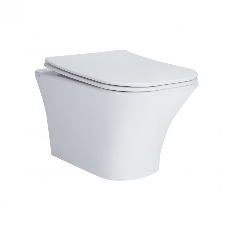 Унітаз Qtap Presto QT24332615EW безободковый з сидінням Soft-close, фото 1