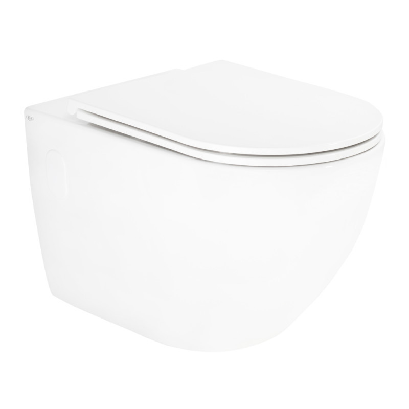 Унітаз Qtap Robin QT13332141ERW безободковый з сидінням Slim Soft-close