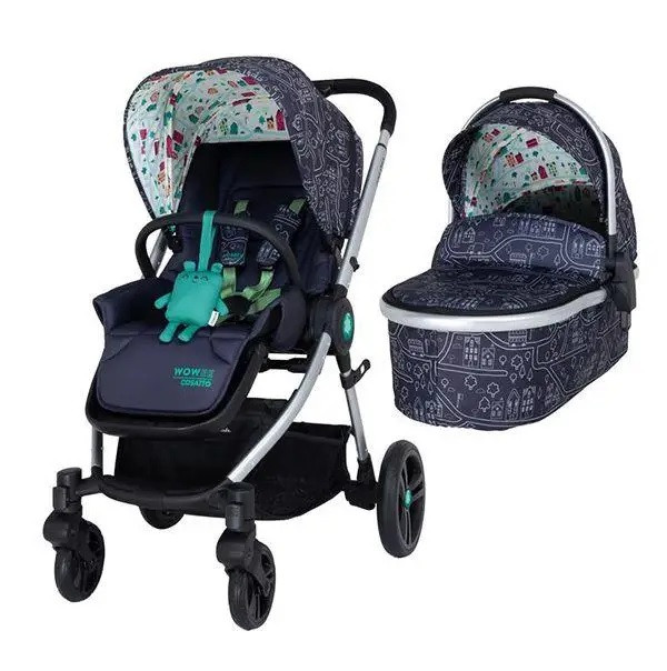Коляска 2 в 1 Cosatto WOWEE My Town сіра, фото 1