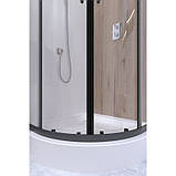 Душова кабіна Qtap Taurus BLA1099AC6 Clear 90х90 см, чорна, фото 6