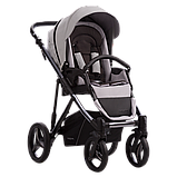 Коляска 2 в 1 Bebetto PASCAL Premium DARK 01 сіра, фото 4